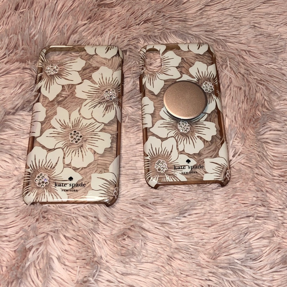 Kate Spade IPhone cases and one pop socket